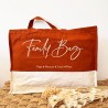 Grand sac Family Bag personnalisable – Terracotta et écru