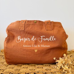 cabas bazar de famille personnalisable