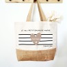 Cabas personnalisé “Le joli petit bazar de ma Maman” – Style marinière