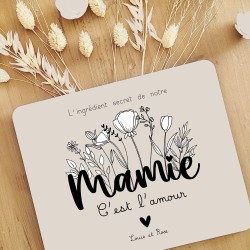 dessous plat personnalisable cadeau maman mamie