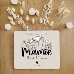 dessous plat personnalisable cadeau maman mamie