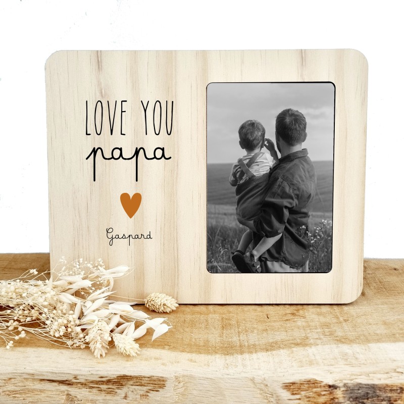 Cadre photo personnalisable - cadeau papa-papi-parrain