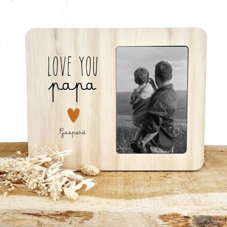 Cadre photo personnalisable - cadeau papa-papi-parrain