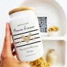 Pot à biscuits en céramique personnalisable marinière - Bonne fête Maman d'amour