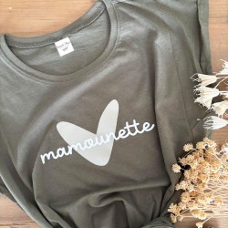 Tee-shirt maman personnalisable
