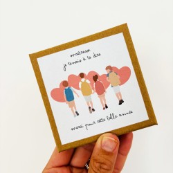 Coffret personnalisable merci maitresse- porte clé