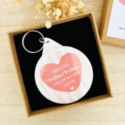 Coffret personnalisable merci nounou- porte clé