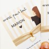 Bracelet Fantaisie Atsem en Or - Carte maitresse personnalisable