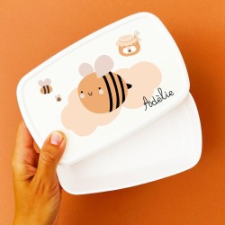 Boite à goûter personnalisée motif abeille – Sweet Chic Accessoires