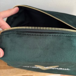 TROUSSE VELOURS VERT PERSONNALISABLE FEMME
