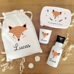 Kit goûter personnalisé motif renard Lucas – Sweet Chic Accessoires