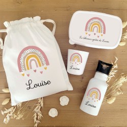 Kit goûter personnalisé motif arc-en-ciel Louise – Sweet Chic Accessoires