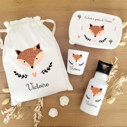 Kit goûter personnalisé motif renarde Victoire – Sweet Chic Accessoires