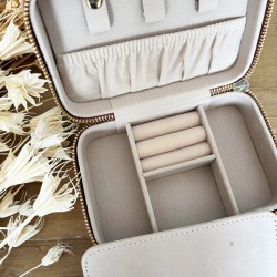 BOITE A BIJOU VELOURS PERSONNALISABLE FEMME