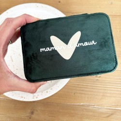 BOITE A BIJOU PERSONNALISABLE EN VELOURS CHIC