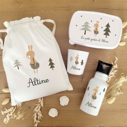 Kit goûter personnalisé motif lapin des bois – Sweet Chic Accessoires