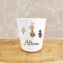 Gobelet personnalisé motif lapin des bois – Sweet Chic Accessoires