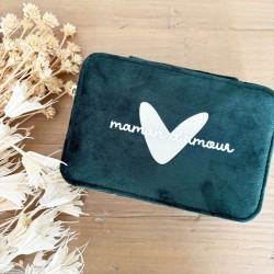 BOITE A BIJOU PERSONNALISABLE EN VELOURS CHIC
