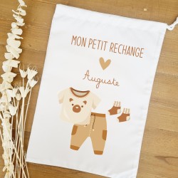 Pochon mon petit rechange - personnalisable - pour école crèche
