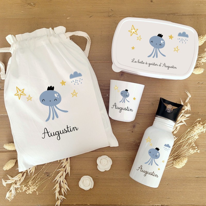 Kit goûter personnalisé motif pieuvre – Sweet Chic Accessoires