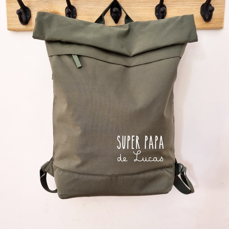 Sac à dos homme personnalisé  sac à dos super papa