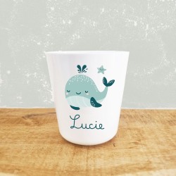 Gobelet personnalisé enfant – Collection Mer & prénom