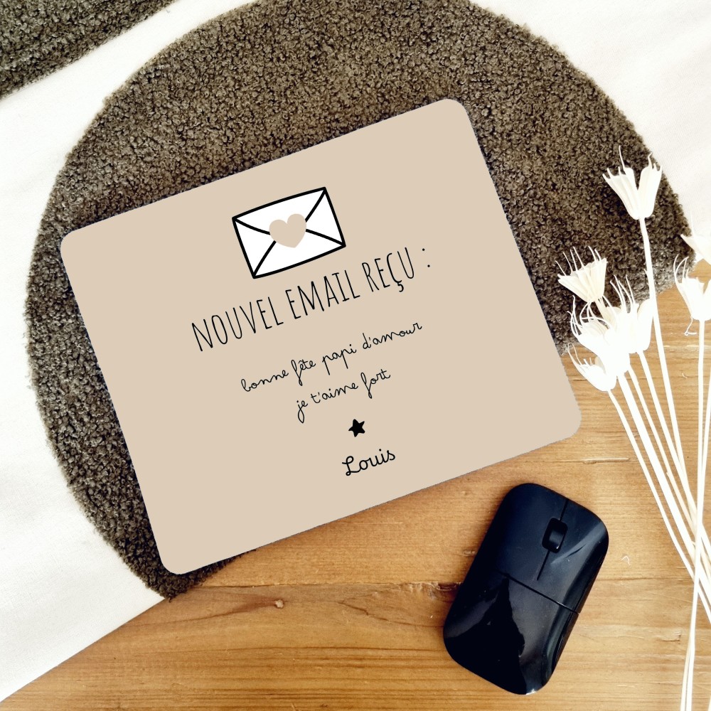 Tapis de souris Bonne fête Papi d'amour - personnalisable