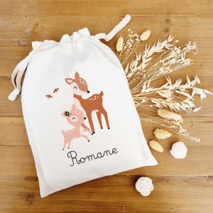 Pochon personnalisé enfant – Illustration & prénom