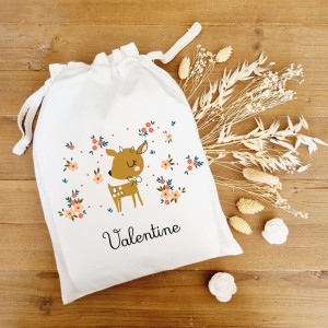 Pochon personnalisé enfant – Illustration & prénom