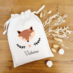 Pochon personnalisé enfant – Illustration & prénom