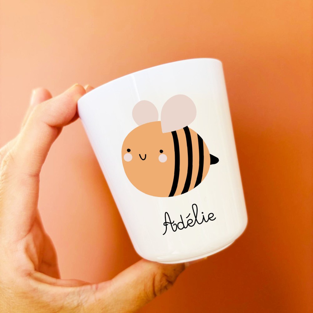 Gobelet enfant personnalisable sans BPA motif Adélie – Sweet Chic Accessoires