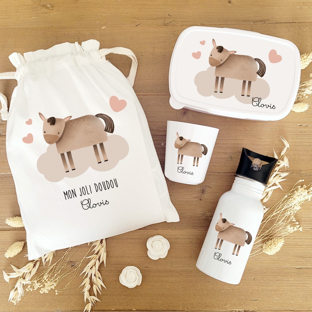 Kit goûter personnalisé motif cheval – Sweet Chic Accessoires