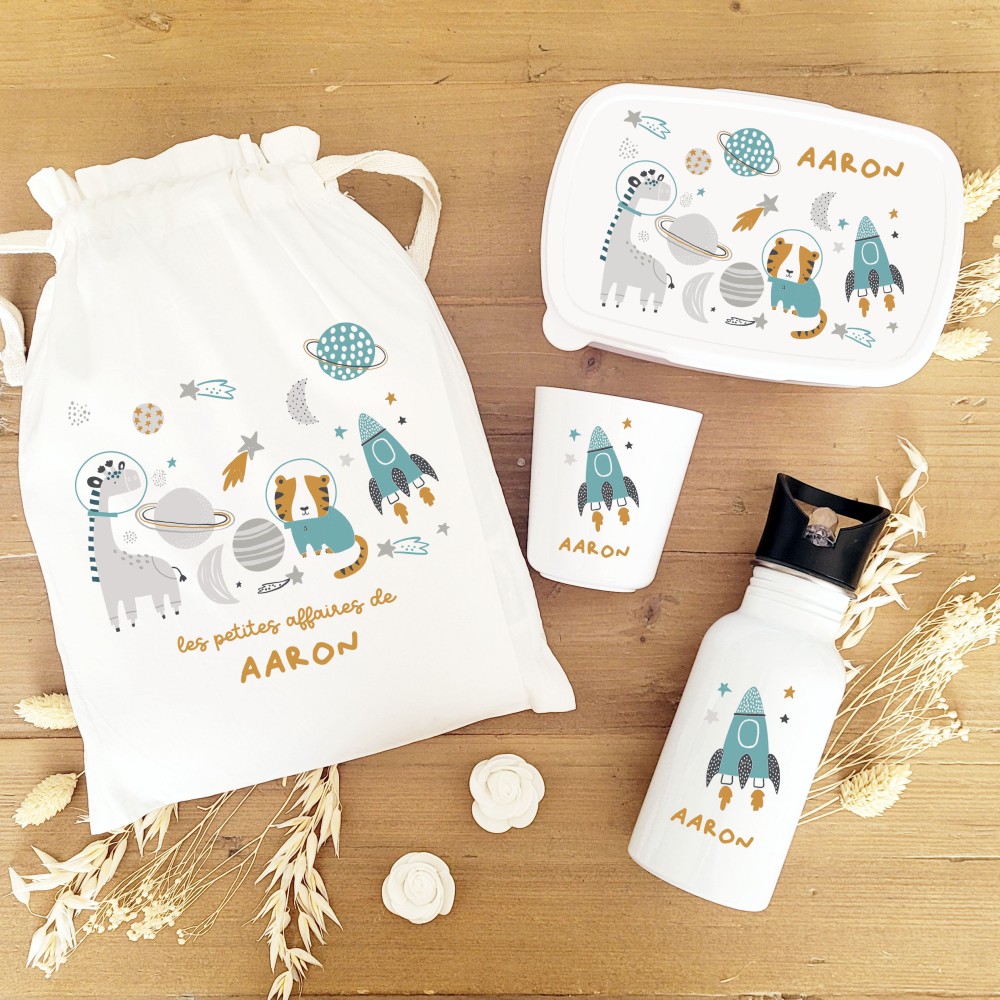 Kit goûter personnalisé motif espace – Sweet Chic Accessoires
