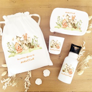 Kit goûter personnalisé motif animaux de la forêt – Sweet Chic Accessoires