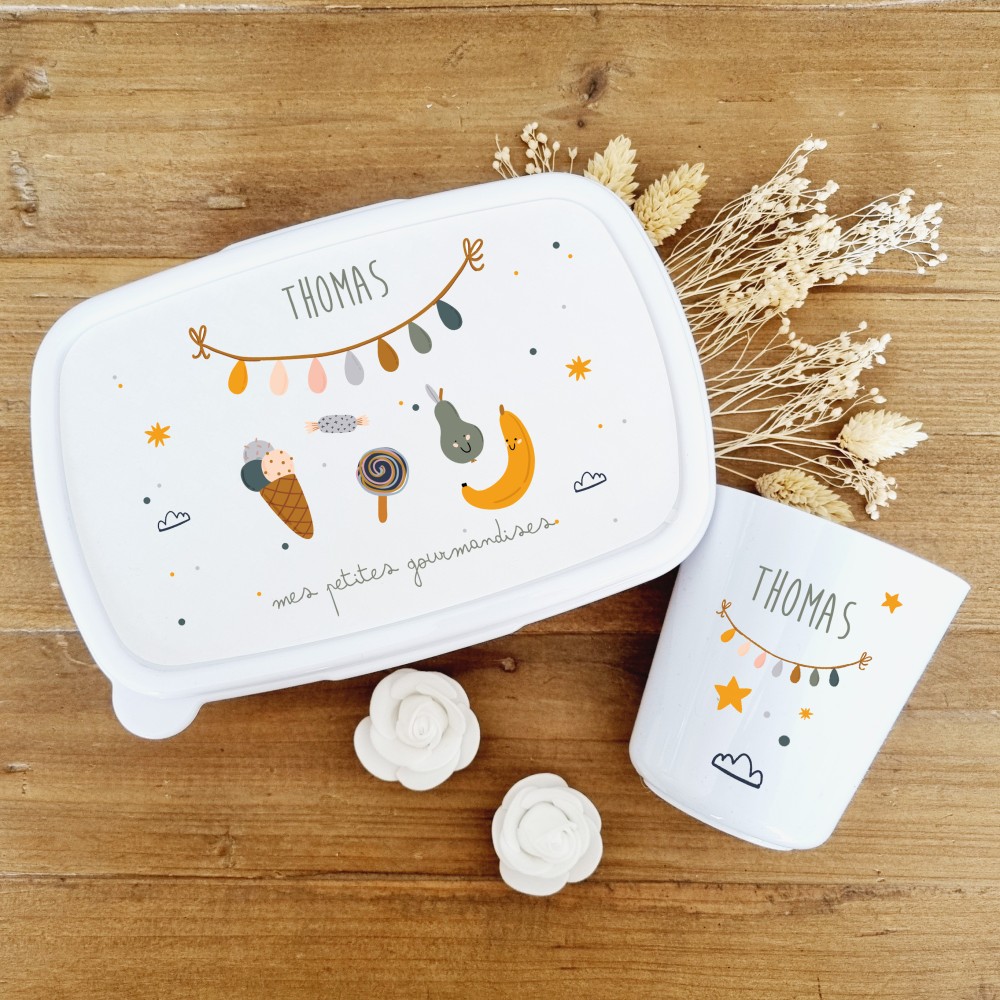 Set goûter personnalisé enfant – Thomas