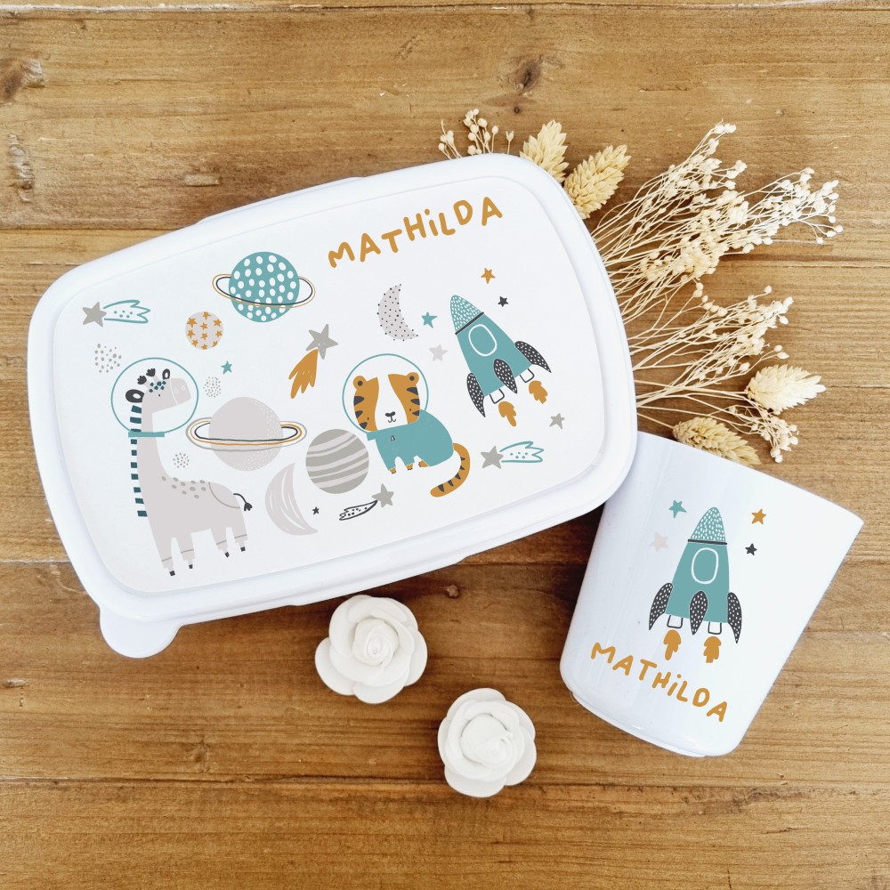 Set goûter personnalisé enfant – Espace