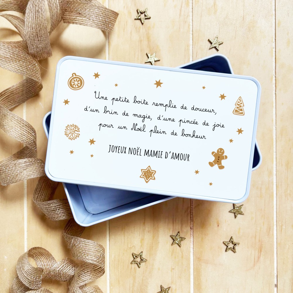 Boîte Noël personnalisable – Cadeau de Noël à garnir