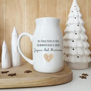 Petit pot-Vase en céramique personnalisable – Cadeau de Noël