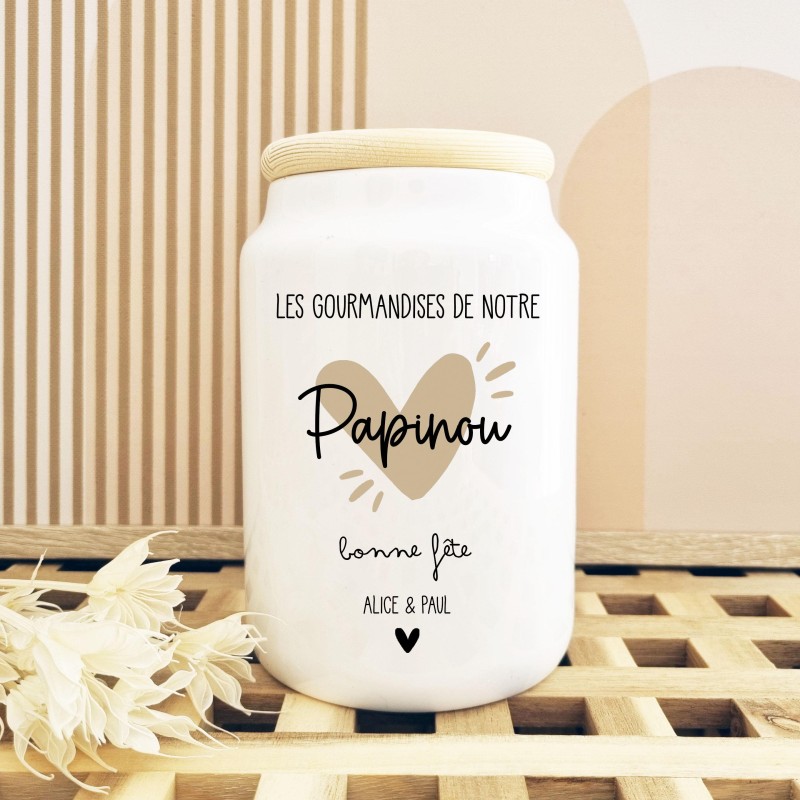 Bocal à gourmandises personnalisé – Papi/ Papa / Tonton / Parrain