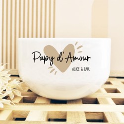Bol personnalisé – Papy / Papa d’Amour
