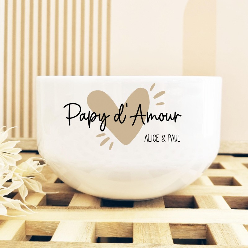 Bol personnalisé – Papy / Papa d’Amour