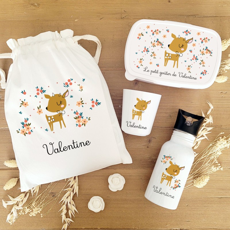 Kit goûter personnalisé motif biche – Sweet Chic Accessoires