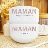 bol maman avec prénoms enfants et fleurs