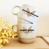 Duo Tasses à Café Personnalisables – Maman Chérie & Papa d’Amour – Cadeau Unique – Atelier Français