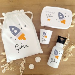 Kit goûter personnalisé motif fusée – Sweet Chic Accessoires