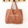 Grand cabas personnalisable rose maman coeur