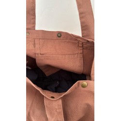 Grand cabas personnalisable rose maman coeur
