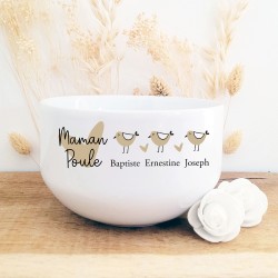 BOL PERSONNALISABLE MAMAN POULE