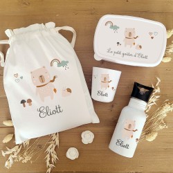Kit goûter personnalisé motif ourson et escargot – Sweet Chic Accessoires