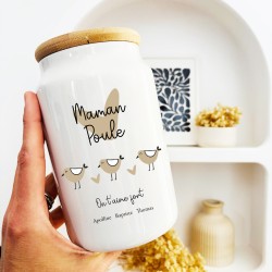 pot a biscuits personnalisable maman poule